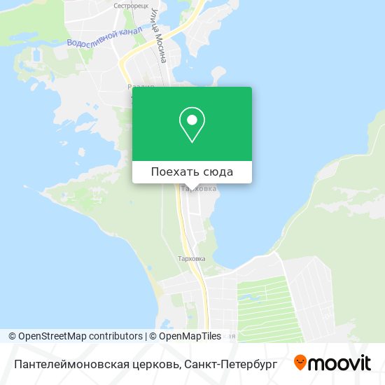 Карта Пантелеймоновская церковь