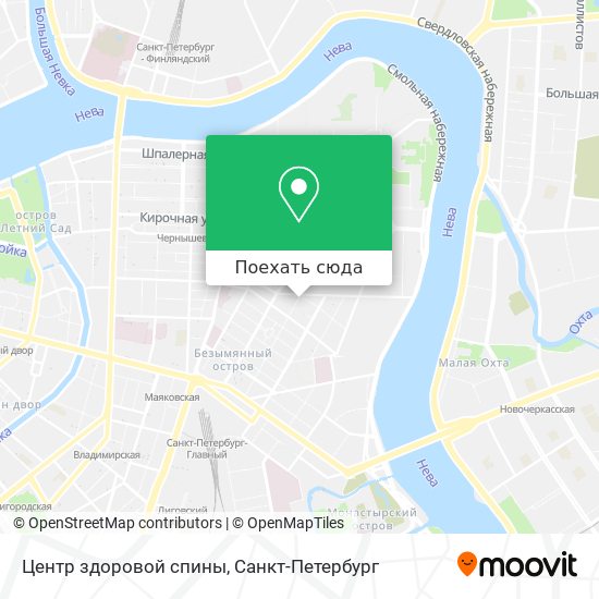 Карта Центр здоровой спины