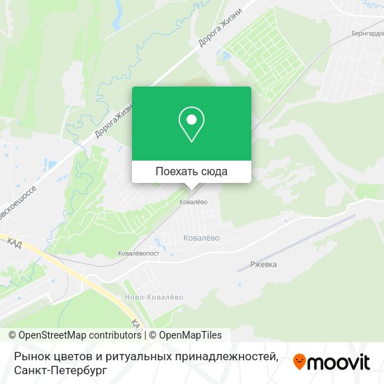 Карта Рынок цветов и ритуальных принадлежностей