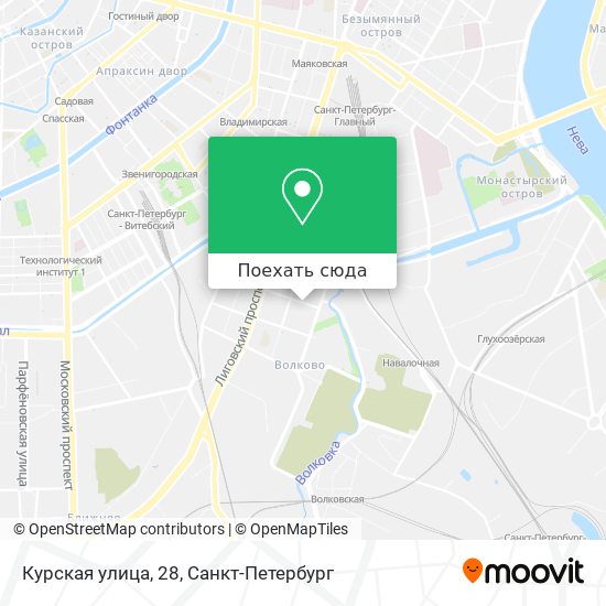 Карта Курская улица, 28