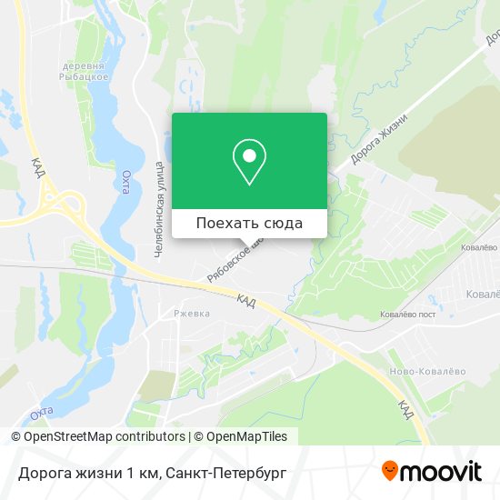 Карта Дорога жизни 1 км