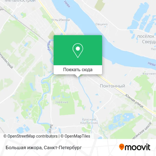 Карта Большая ижора