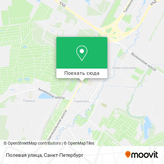 Карта Полевая улица