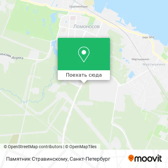 Карта Памятник Стравинскому