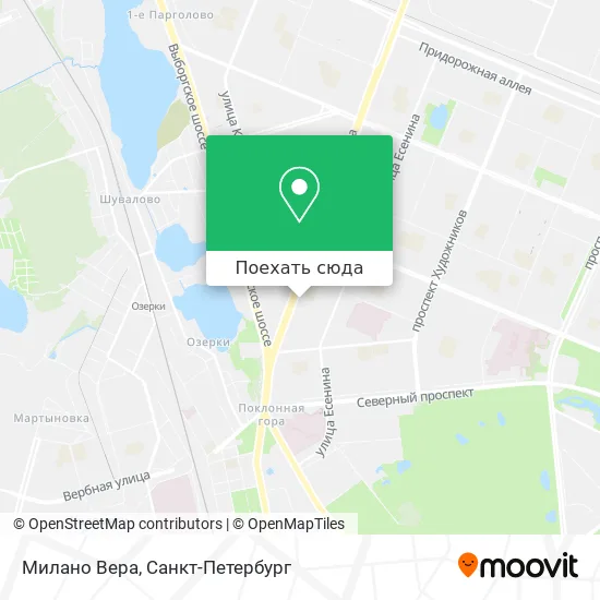 Карта Милано Вера