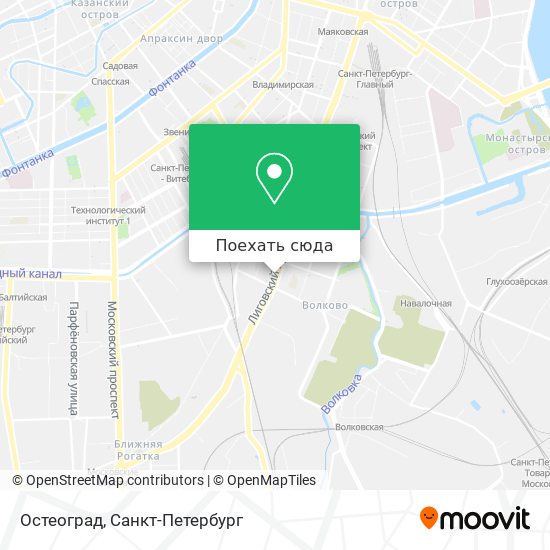 Карта Остеоград