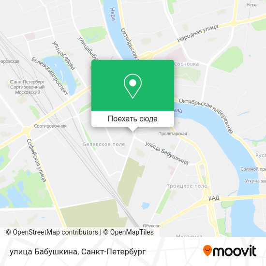 Карта улица Бабушкина