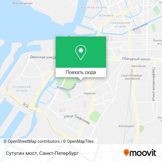 Карта Сутугин мост