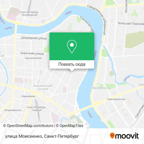 Карта улица Моисеенко