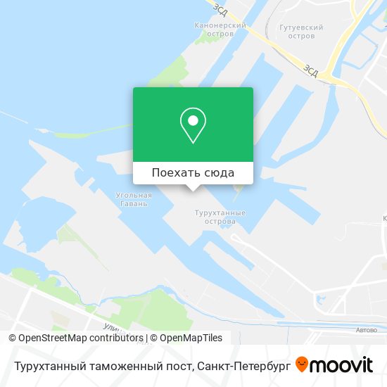 Карта Турухтанный таможенный пост