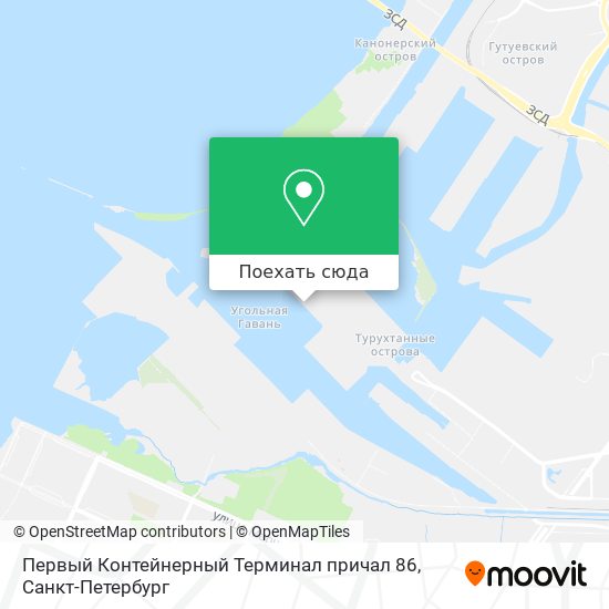 Карта Первый Контейнерный Терминал причал 86