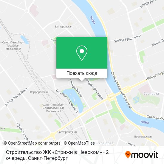 Карта Строительство ЖК «Стрижи в Невском» - 2 очередь