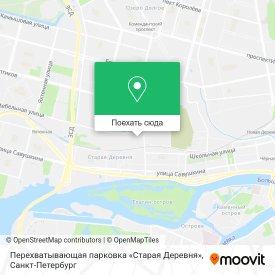 Карта Перехватывающая парковка «Старая Деревня»