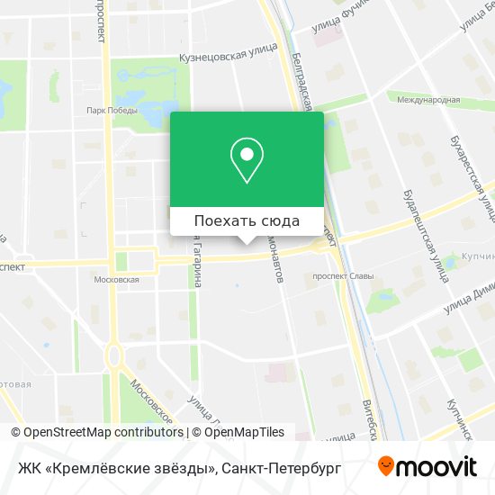Карта ЖК «Кремлёвские звёзды»