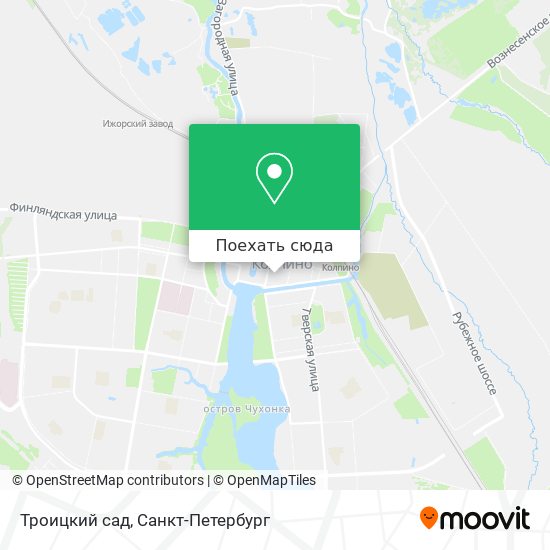 Карта Троицкий сад