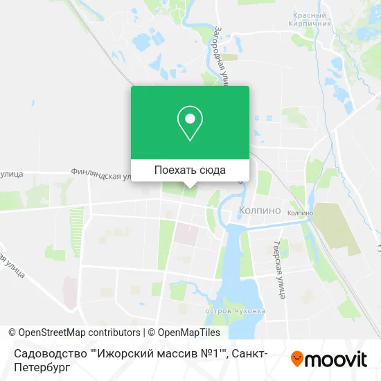 Карта Садоводство ""Ижорский массив №1""