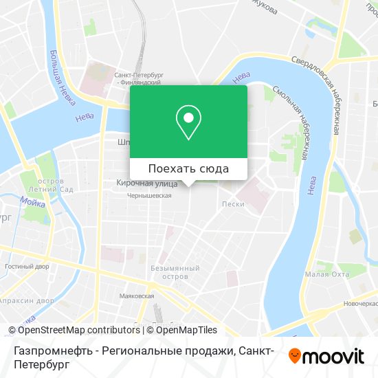 Карта Газпромнефть - Региональные продажи