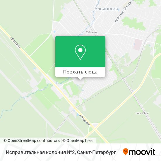 Карта Исправительная колония №2
