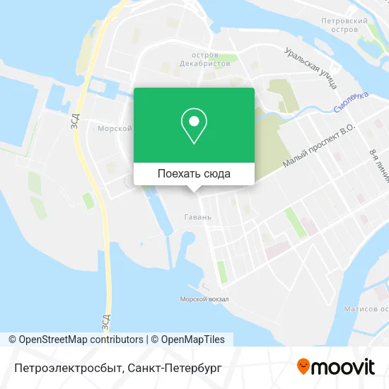 Карта Петроэлектросбыт