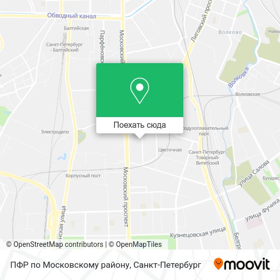 Карта ПФР по Московскому району