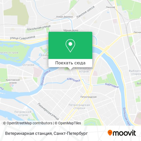 Карта Ветеринарная станция