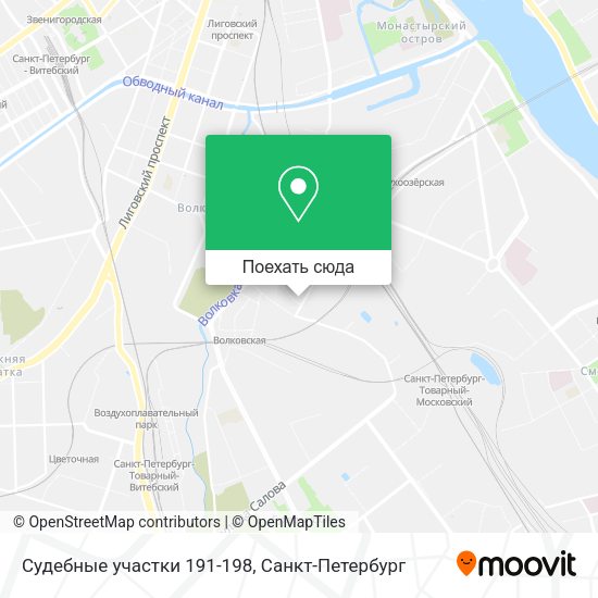 Карта Судебные участки 191-198