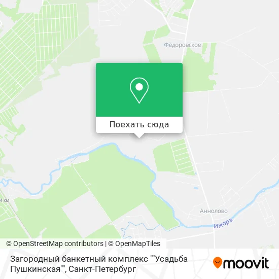 Карта Загородный банкетный комплекс ""Усадьба Пушкинская""