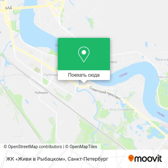 Карта ЖК «Живи в Рыбацком»