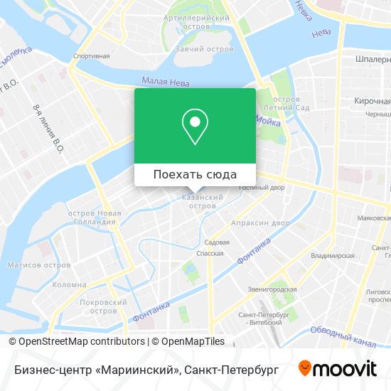Карта Бизнес-центр «Мариинский»