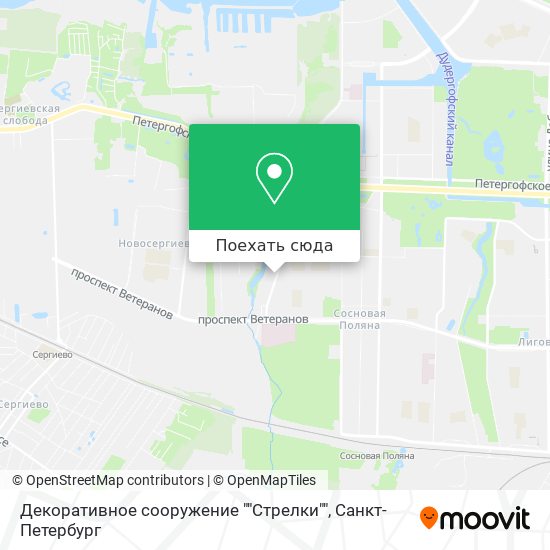 Карта Декоративное сооружение ""Стрелки""
