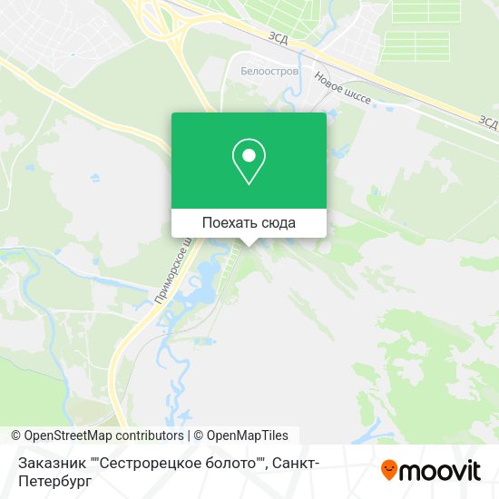 Карта Заказник ""Сестрорецкое болото""
