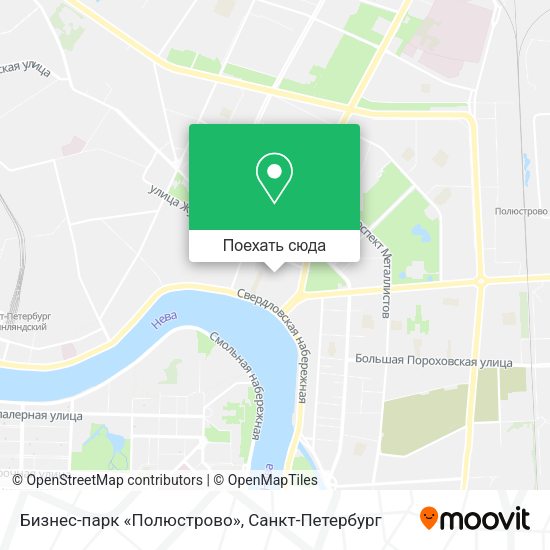 Карта Бизнес-парк «Полюстрово»