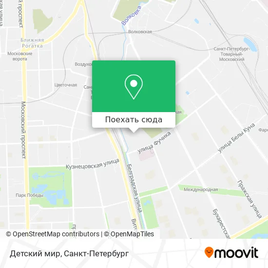 Карта Детский мир