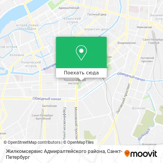 Карта Жилкомсервис Адмиралтейского района
