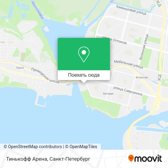 Карта Тинькофф Арена