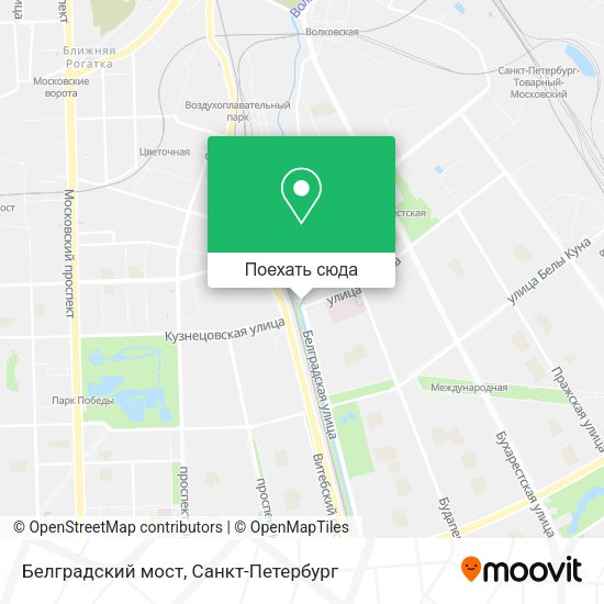 Карта Белградский мост