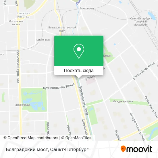 Карта Белградский мост