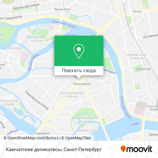 Карта Камчатские деликатесы