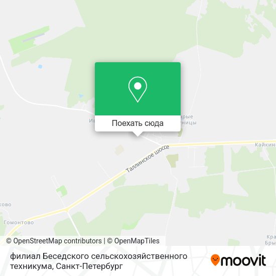 Карта филиал Беседского сельскохозяйственного техникума