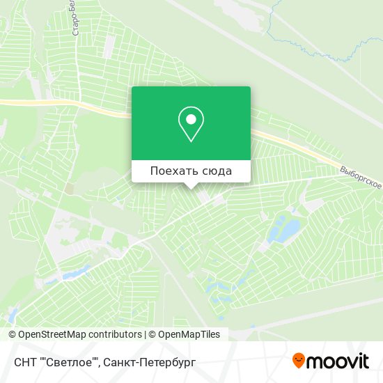 Карта СНТ ""Светлое""