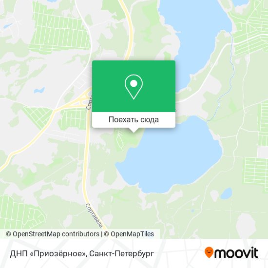 Карта ДНП «Приозёрное»