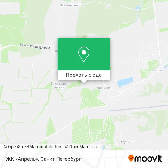 Карта ЖК «Апрель»