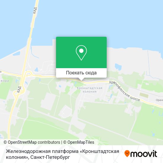 Карта Железнодорожная платформа «Кронштадтская колония»