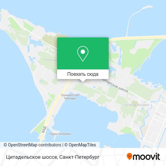 Карта Цитадельское шоссе