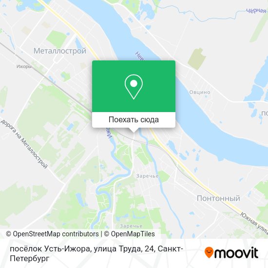 Карта посёлок Усть-Ижора, улица Труда, 24