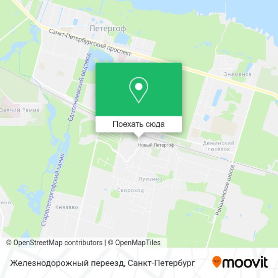 Карта Железнодорожный переезд