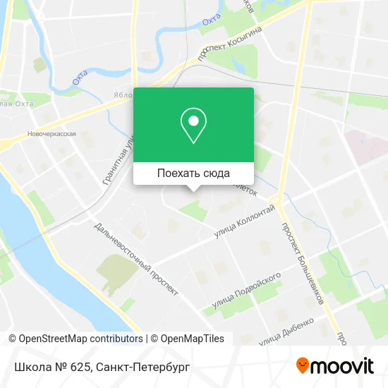 Карта Школа № 625