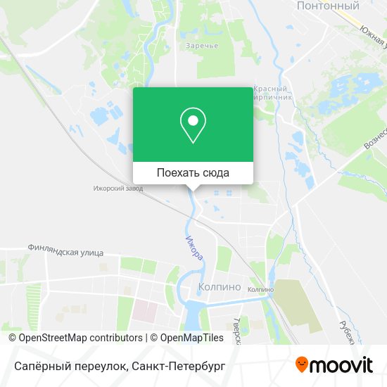 Карта Сапёрный переулок