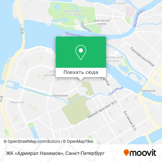 Карта ЖК «Адмирал Нахимов»