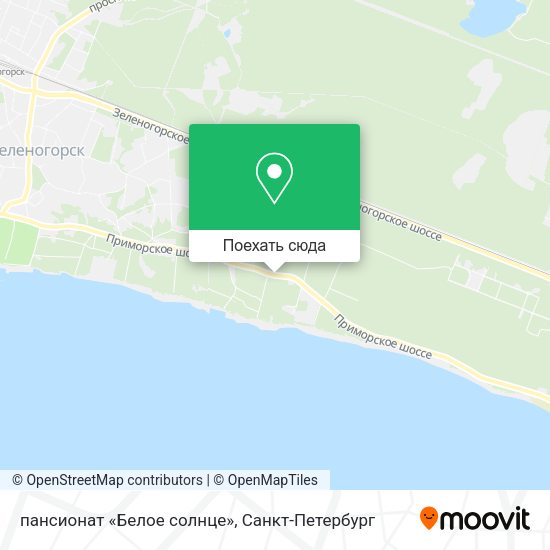 Карта пансионат «Белое солнце»